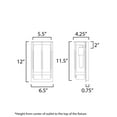thumbnail image 2 of Maxim Lighting - Foundry - 1 Light Outdoor Wall Mount-12 Inches Tall and 6.5, 2 of 5