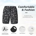 thumbnail image 3 of Balery Dog Paw Bañador para hombre, shorts de playa de secado rápido con entrepierna y forro de compresión-Small, 3 of 6