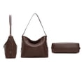 thumbnail image 3 of Montana West Hobo Shoulder Bag for Woman Adjustable Belt Buckle Hobo Bags with Adjustable Strap, Coffee, 3 of 7