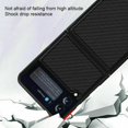 thumbnail image 2 of Dteck Galaxy Z Flip 3 5G 6.7-inch Case,Carbon Fiber Pattern PU Leather Case Hybrid Hard PC Shell Ultra Thin Slim Durable Protective Phone Case Cover for Samsung Galaxy Z Flip 3 5G 2021,Black, 2 of 2