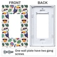 thumbnail image 3 of Yayeee Rocker Switch Wall Plate 3-Gang 6.5"x4.6" Home Decorative Outlet Cover, Vibrant Toucans Pattern, 3 of 6