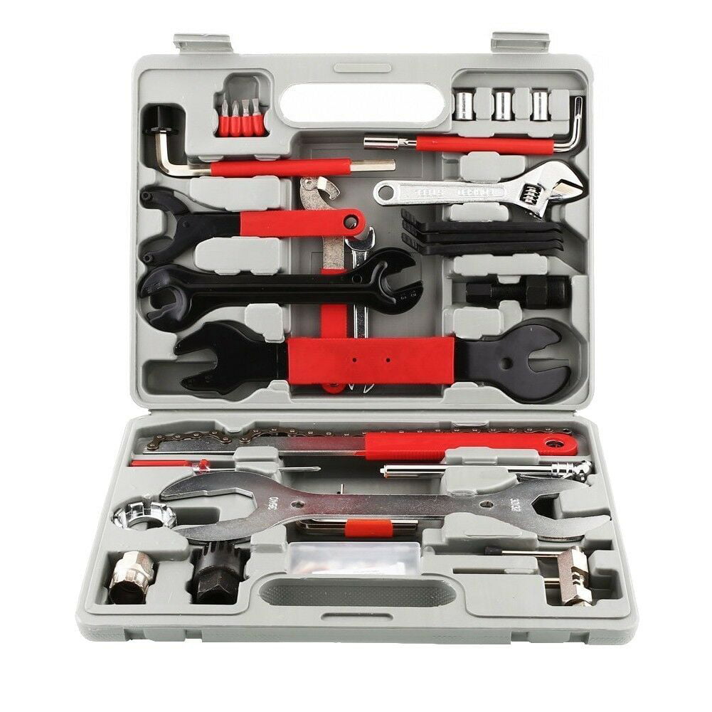 Fafeicy Bicycle Repair Kit Bicycle Repair Tool Kit with Adjustable Torsion Wrench Spanner,5-25N.M 