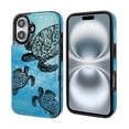thumbnail image 5 of WIRESTER Case with Card Holder, RFID Blocking Wallet Case Durable PU Leather Kickstand Slim Heavy Duty Shockproof Protective Case for Apple iPhone 16 6.1" 2024, Ocean Sea Turtles, 5 of 7