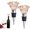 Pink 1, variant on 2 PACK Rose Stopper, Bottle Stopper Saver, Corks For Beverage, Preserver Saver Keep Accessories Gifts for Lovers, Wedding Favors (Style 2)