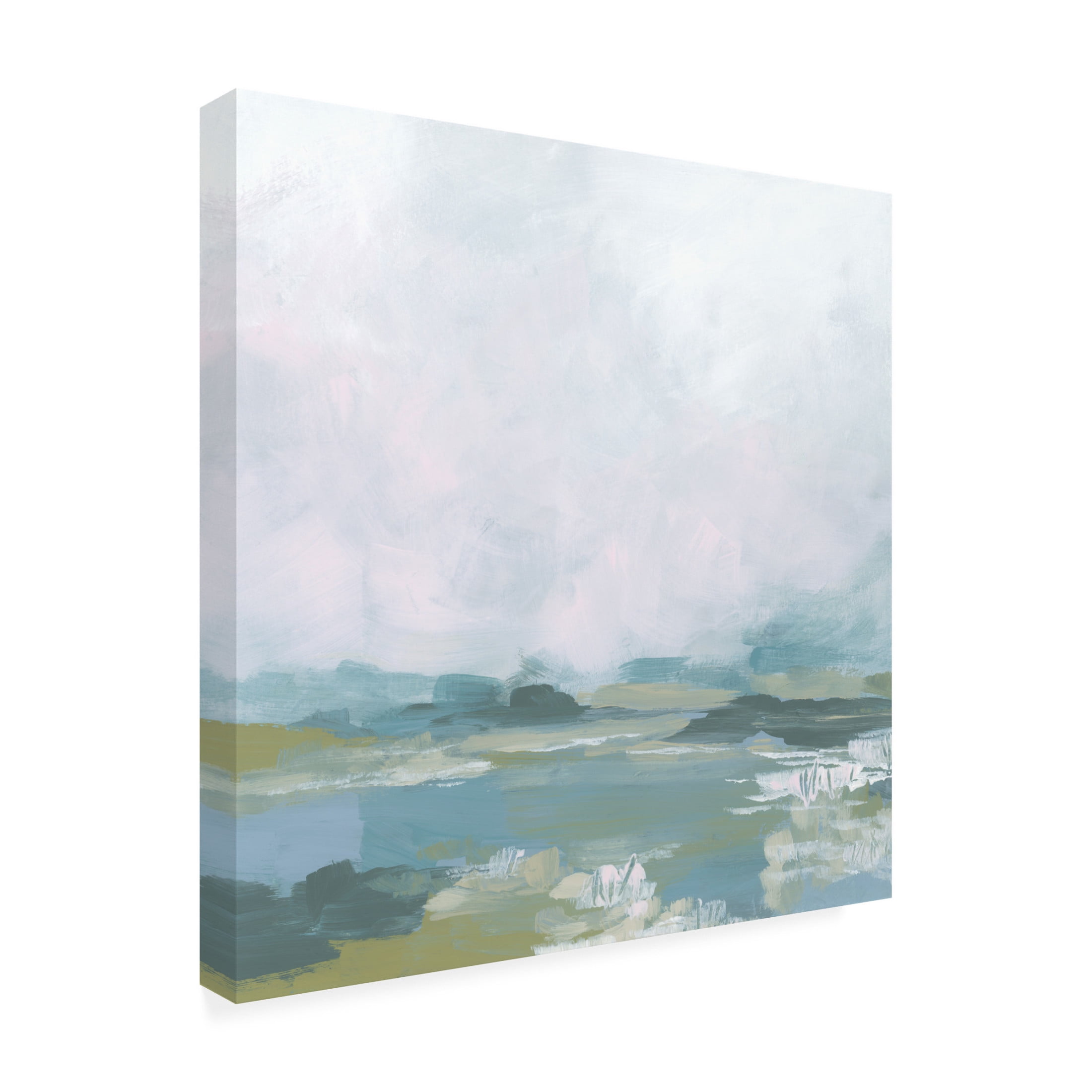 Trademark Fine Art June Erica Vess Blue Fields II Canvas Wall Art