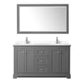 thumbnail image 7 of Wyndham Collection 60" Wood Double Bathroom Vanity in Dark Gray/Chrome, 7 of 7