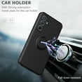 thumbnail image 3 of Slim Case for Samsung Galaxy A16 5G with Ring Holder Kickstand, TPU/Silicone Shockproof Non-Slip Protective Phone Cover Support Magnetic Car Mount for Samsung Galaxy A16 5G, Black, 3 of 9