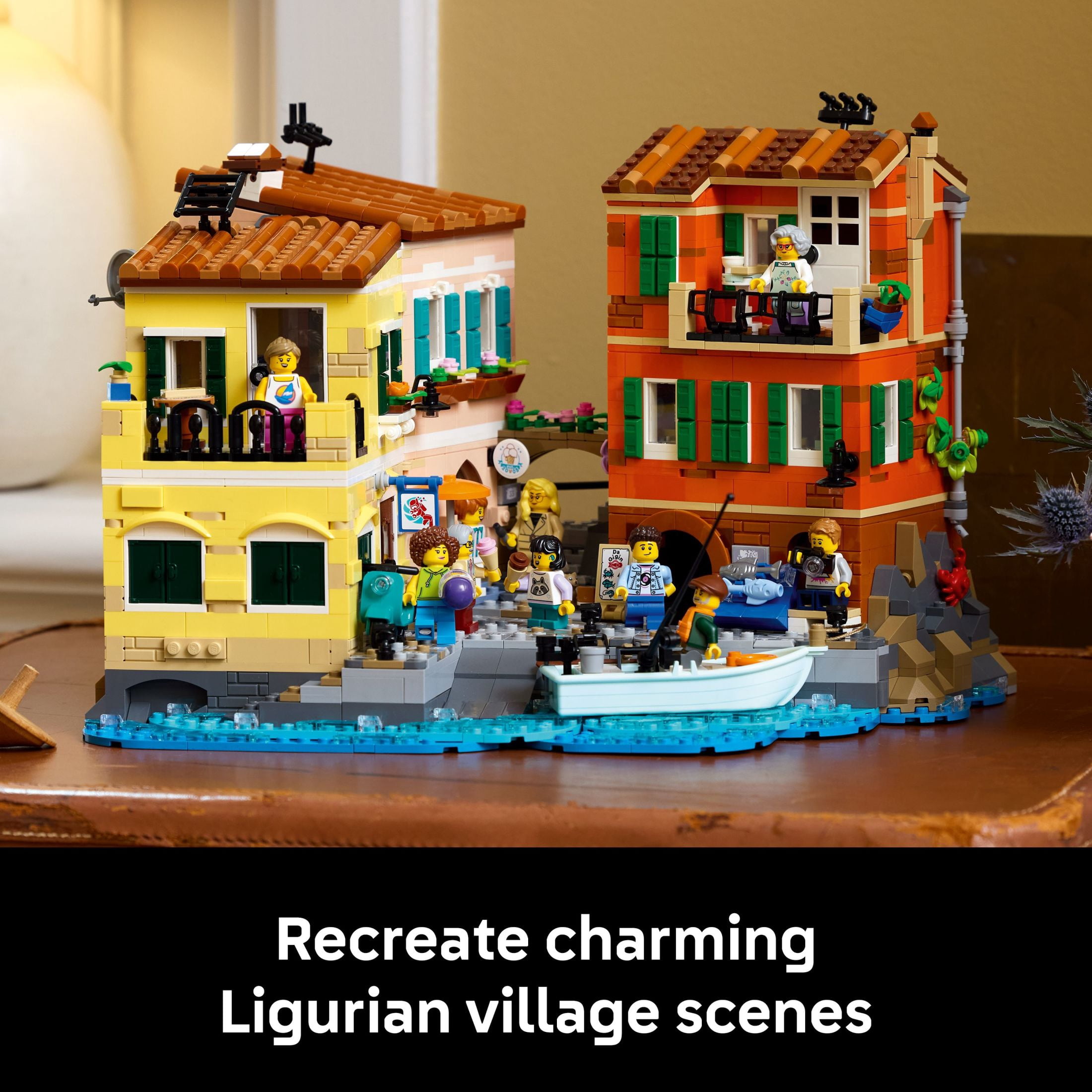 LEGO Ideas Italian Riviera Set, 21359, Adults Coastal Village