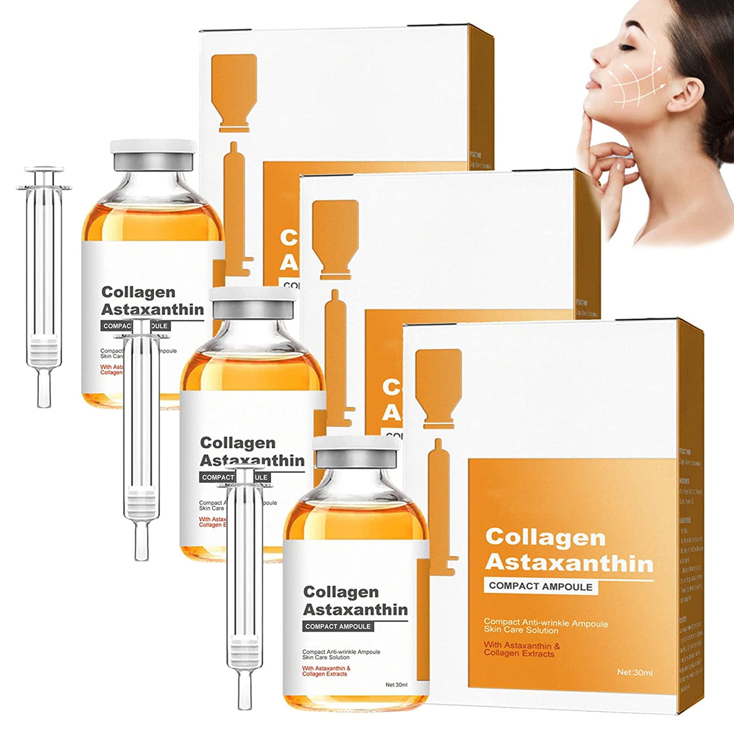 FirmTox Collagen Astaxanthin Lifting Ampoule, Firm Tox Collagen