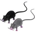 thumbnail image 1 of 2 Pcs Realistic Mice Toys Lifelike Mice Creepy Toys Spooky Fake Rat Figures Tricks Pranks Props, 1 of 2