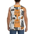 thumbnail image 4 of Bixox Men's Funny Cats Printed Shirt Sleeveless Fitness Tank Top-X-Large, 4 of 7