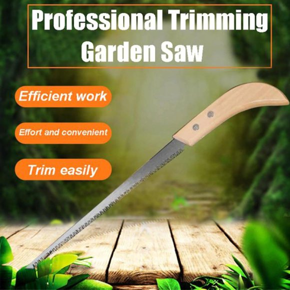 Feltree Outdoor Portable Hand Saw Mini Woodworking Saw Garden Wall Panel Saw, Plastic Handle, Fine Toothed Small Wire Tail Saw