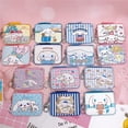 thumbnail image 3 of Multiple Sanrio Kawaii Hello Kitty Cinnamoroll My Melody Kuromi Pu bolsa de dinero informal monedero tarjetero cartera con botones, 3 of 4
