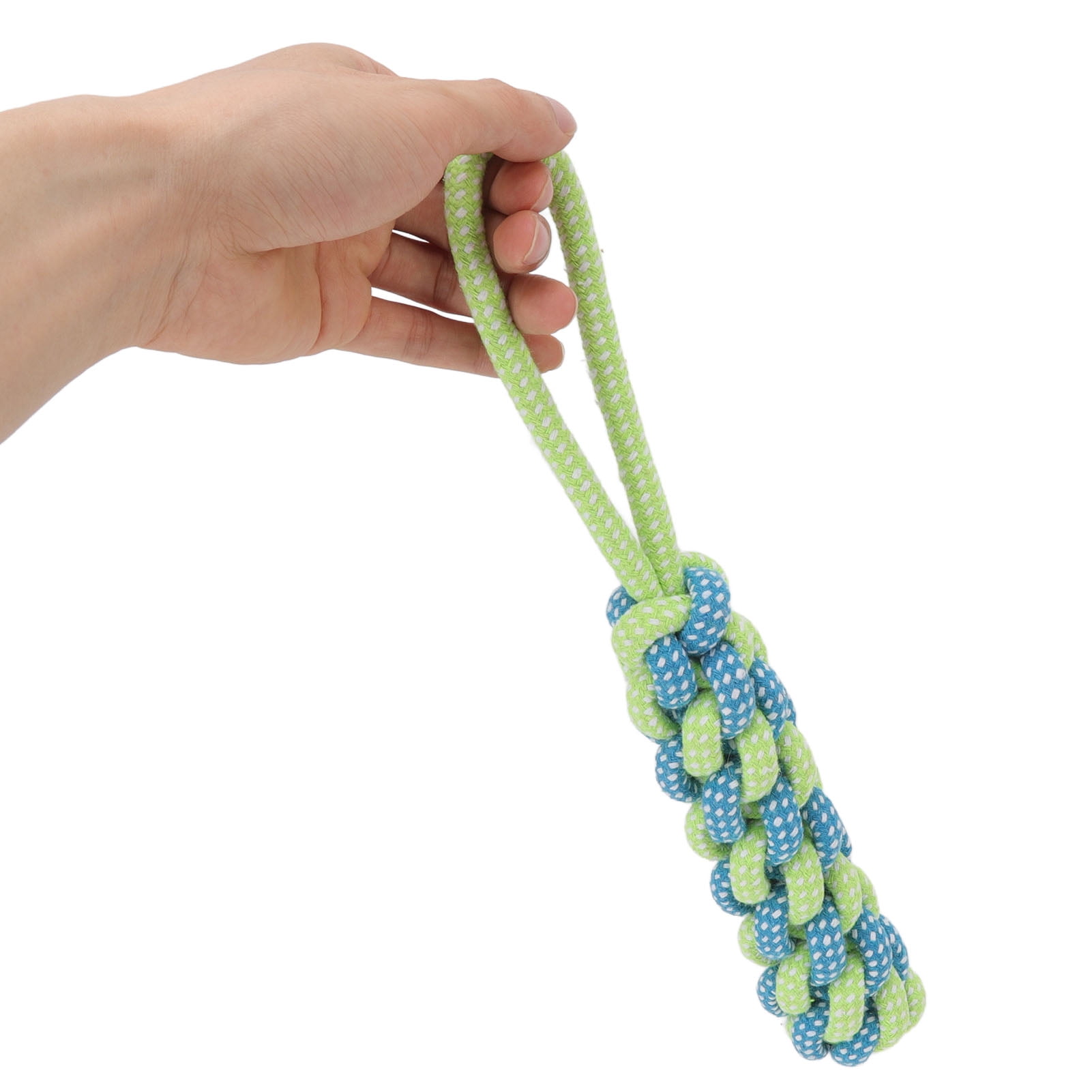 Spring Pole Dog Leash Toy Stainless Steel Spring Cotton Rope Outdoor Bungee Hanging Toy, Interactive Hanging Bungee Dog Toy Suitable for Medium And Large Dogs 5 Meters