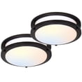 thumbnail image 1 of Lámpara de techo Hykolity LED de montaje empotrado, 33 cm, 20 W, 2700 K-5000 K, paquete de 2, 1 of 9