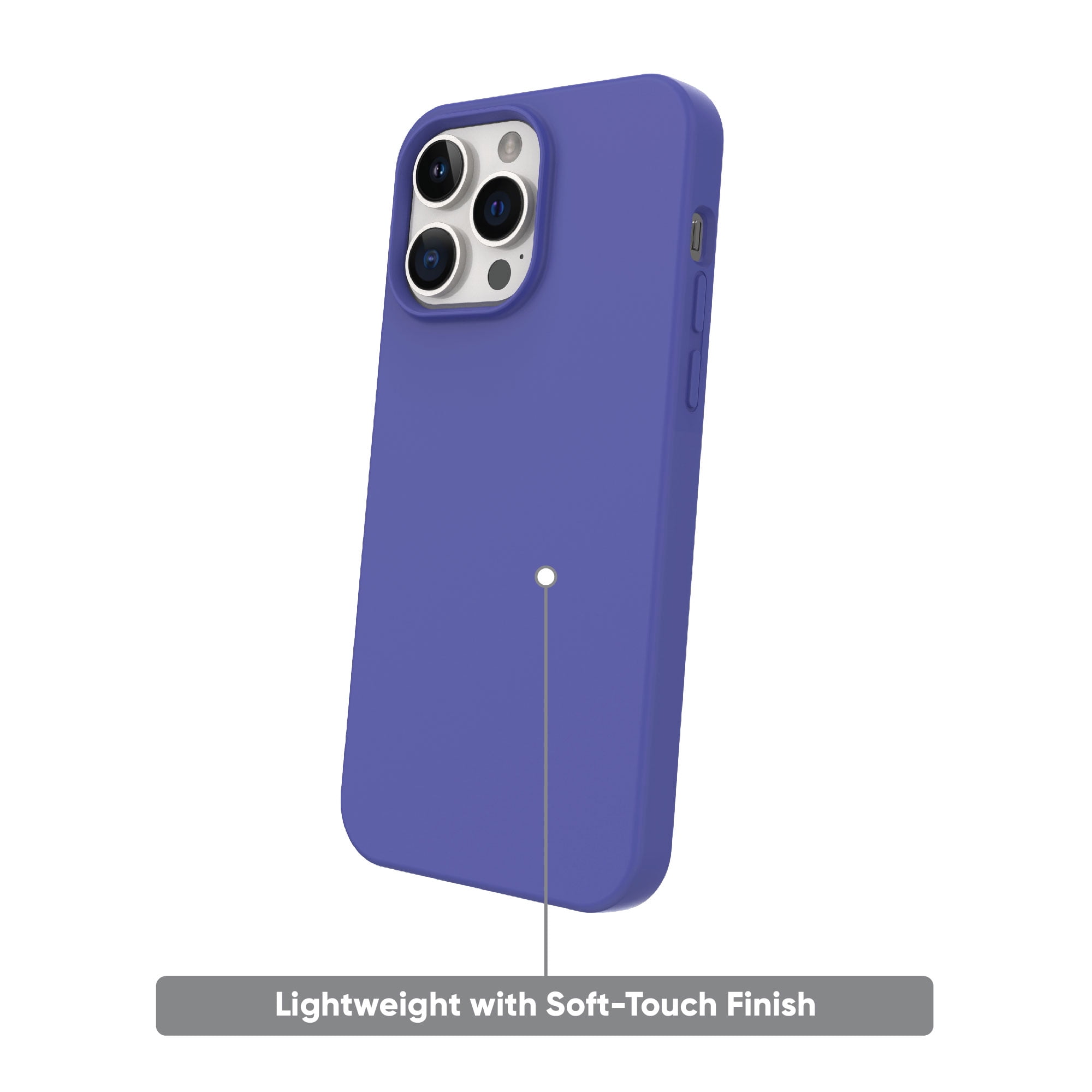 onn. MagSafe Compatible Silicone Phone Case for iPhone 14 Pro Max - Purple  