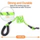 thumbnail image 4 of Correa de nailon para perros ajustable, resistente, reflectante, negra, de alta calidad, 150 cm, para perros grandes o medianos, adecuada para correr, trotar, senderismo (verde) esquí esquí Gafas de esquí, 4 of 5