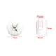 thumbnail image 4 of 100 unids/lote cuentas de letras acrílicas de Color plateado AZ DIY cuentas sueltas cuentas de letras alfabéticas iniciales aptas para hacer pulseras de mujer, 4 of 5