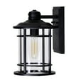 thumbnail image 2 of CWI Lighting Belmont 1 Light Farmhouse Metal Outdoor Wall Lantern in Black, 2 of 2
