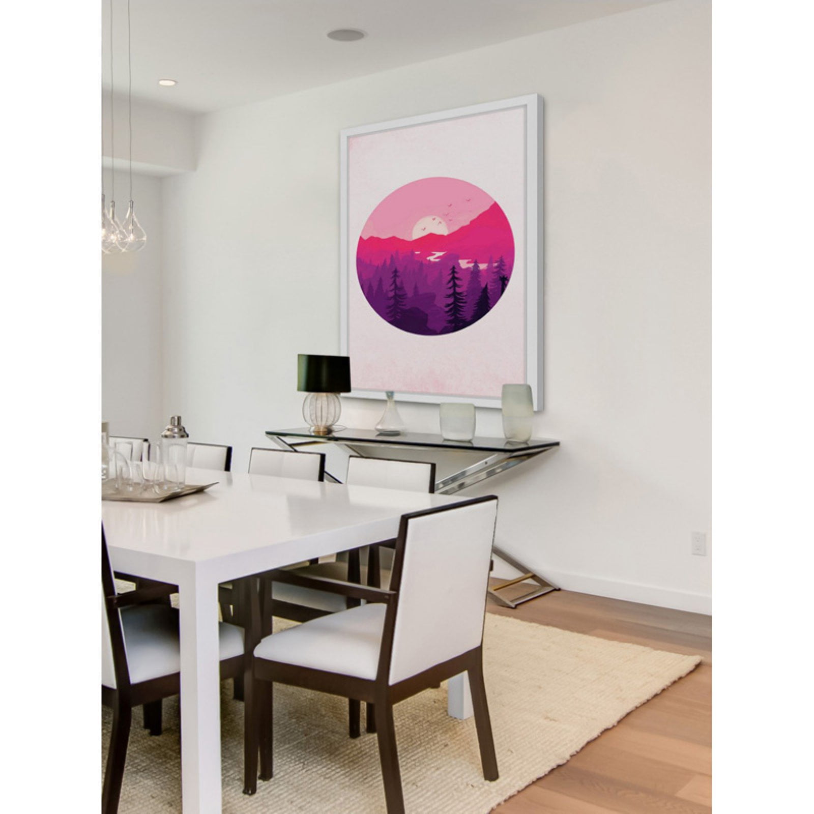 Marmont Hill "Fuchsia Sunset" Framed Painting Print