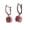 Red, variant on Comfortable Copper Square Studs With Zircon Accent Comfort Fit