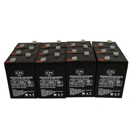 SPS Brand 6V 4.5 Ah Emergency Lights Replacement Battery for Sentry Lite 640 (12