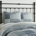 thumbnail image 3 of VHC Brands Sawyer Mill Patchwork Chambray Cotton Farmhouse Standard Bedding Accessory, Sham 21x27, Blue Denim, 3 of 6