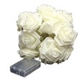 thumbnail image 1 of 1 cadena de luces LED de 20 rosas, blanco cálido, funciona con pilas. LingWen 8390606278852, 1 of 1