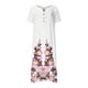 thumbnail image 4 of ICHUANYI ClearanceFashion Women Summer Printing Causal V-Neck Button Short Sleeve Vacation Pockets Dress(Pink, XL) ICHUANYI WER20232080501879, 4 of 5