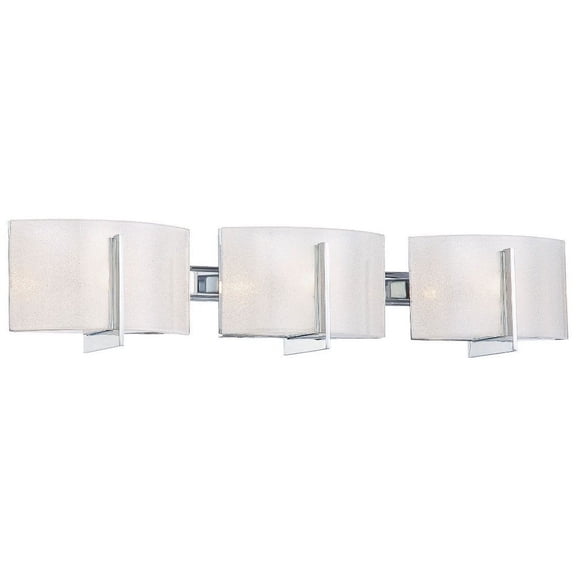 3 Light Bath Vanity Approved For Damp Locations In Contemporary Style 5.5 Inches Tall By 26.75 Inches Wide Minka Lavery 6393-77