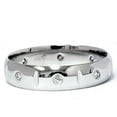 thumbnail image 1 of Mens 950 Platinum Diamond Polished Wedding Ring Band, 1 of 2