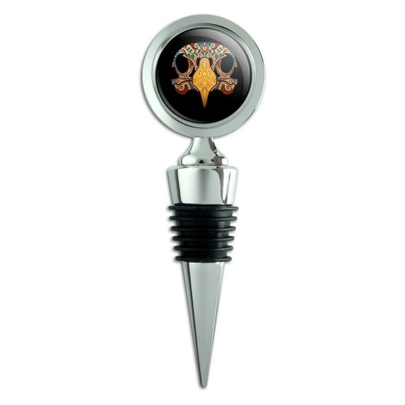 Eagle Skull Day Of The Dead Southwestern Wine Bottle Stopper