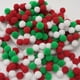 thumbnail image 1 of XmhyTop-A Suministros para manualidades: 200 pompones esponjosos de 1,5 cm para decorar fiestas, manualidades, adornos navideños, verde y rojo., 1 of 5