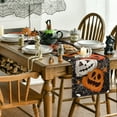 thumbnail image 6 of Smile Jack O Lantern Pumpkin Ghost Spider Halloween Table Runner Black 13 x 48 Inch, 6 of 7