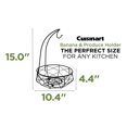 thumbnail image 4 of Cuisinart Stainless Steel Fruit Basket with Banana Hanger, Matte Black - Fruit Storage Basket with Banana Holder to Showcase and Organize your Fresh Produce, 4 of 7