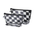 thumbnail image 2 of Juego de 2 bolsas de viaje Tiny Twinkle, a prueba de desorden, con cuadros negros, 2 of 7