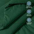 thumbnail image 3 of Bare Home Down Alternative Comforter Set - 3-Pieces - All Seasons - California King, Forest Green, 3 of 8