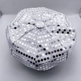thumbnail image 7 of Jiibva Glitter Sequin Hat 70s Disco Adult Hat Bling Costume Hats Retro Dress Up Caps Newsboy Cap Beret Birthday Party Dance Caps Fancy Dress Accessory, 7 of 7