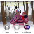 thumbnail image 3 of Children's Hat with LED Light,USB Rechargeable 4 LED Lamp Winter Warm Headlamp Knitted Hat, Gift for Boys Girls, 3 of 5