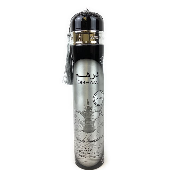 Dirham Silver Air Freshener by Ard Al Zaafaran, 300 ML Dry Air Freshener for Men Women
