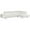 White, variant on Pemberly Row Faux Leather Sectional in White with Adjustable Head and Arm Rest