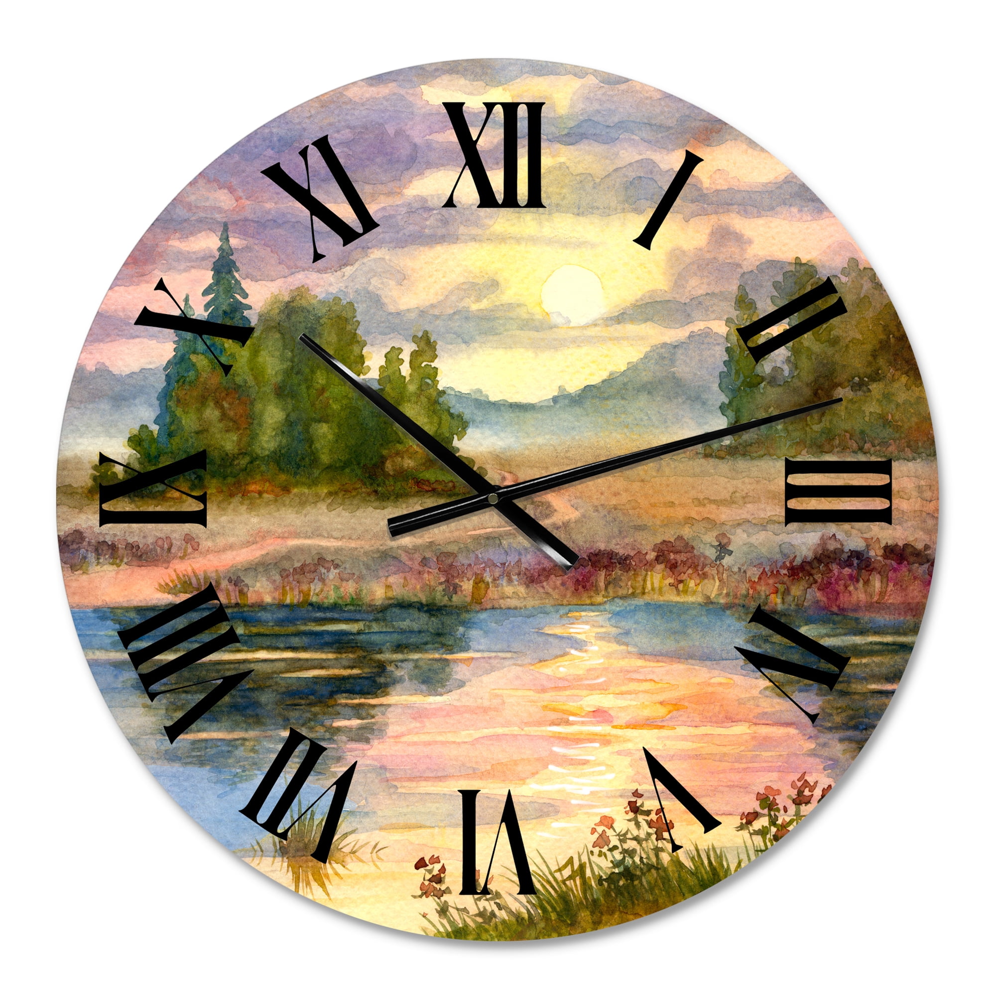 Designart 1 in Quartz Traditional Wall Clock