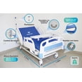thumbnail image 2 of Gambimedic Cama Hospital Eléctrica 4 Funciones Elevación Espalda Pies Altura Ajustable Incluye Colch Gambimedic Muleta Axilar, 2 of 9