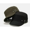thumbnail image 5 of CoCopeaunt Men Baseball Cap Sun Protection Sun Hat Vintage Newsboy Cap Fashion Leather Belt Flat Hats Outdoor Casual, 5 of 6