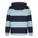 thumbnail image 5 of Dolkfu Sudadera con capucha de rayas para hombre, sudadera deportiva con cremallera de 1/4, camiseta de fitness con capucha para hombre XXXXL, 5 of 5