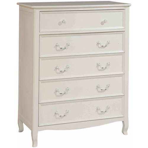 Bolton Furniture Emma 5-Drawer Chest White - Walmart.com - Walmart.com