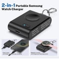thumbnail image 3 of Cargador de Reloj TQTHL Negro 2 en 1 Portátil para Galaxy Watch 7 Ultra y Samsung Gear S3 para Hombr, 3 of 6