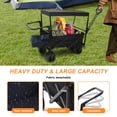 thumbnail image 3 of Heavy-Duty Collapsible Wagon with 440lb Capacity, Big Sand Wheels, All-Terrain Design, Adjustable Handles, and Large Storage for Outdoor, Beach, Garden, or Utility Use, 3 of 7