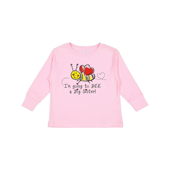 Inktastic Bee Future Big Sister Girls Long Sleeve Toddler T-Shirt