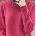 thumbnail image 6 of yillto Womens Mock Neck Sweater Soft Long Sleeve Warm Lightweight Undershirts Tops for Fall Winter, 6 of 7